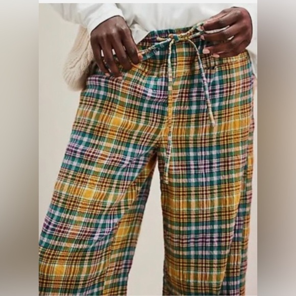 Free People Trousers Hudson Canyon Pants Small Multicolor Womens Wide Leg NWOT - Picture 5 of 8